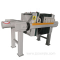 Fully automatic sludge dewatering filter press